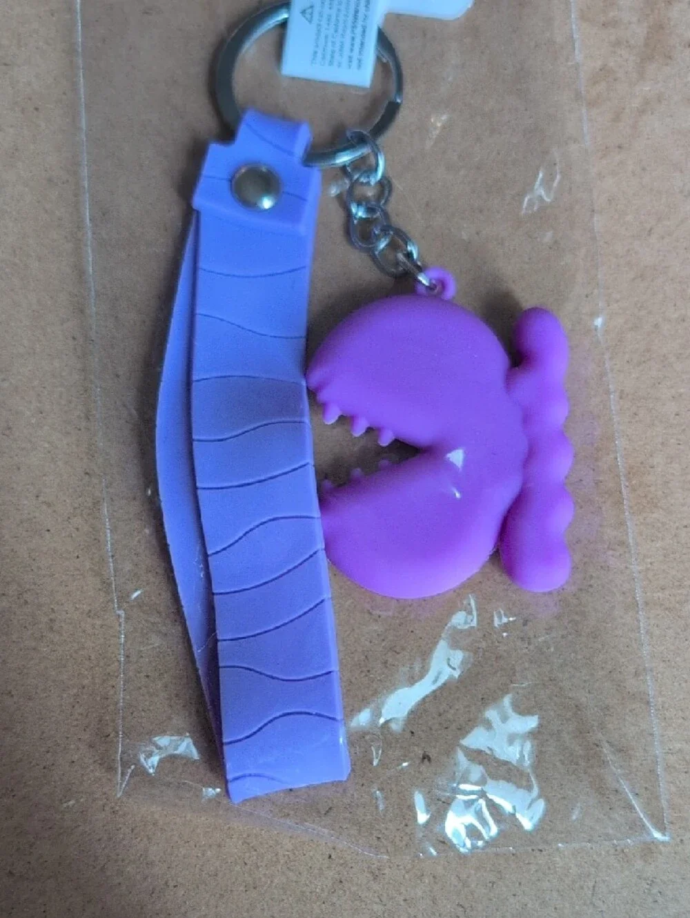 Purple Fish Keychain - Cute Purple Fish Accessory